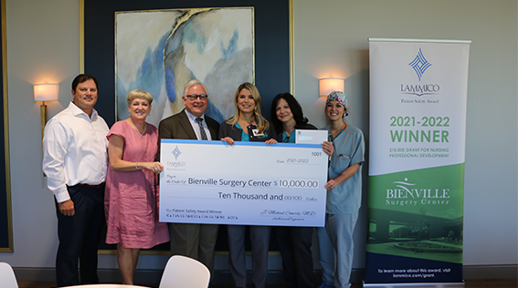Bienville Surgery Center Honored with LAMMICO's 7th Annual Patient Safety Award and Grant